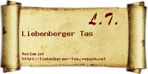 Liebenberger Tas névjegykártya